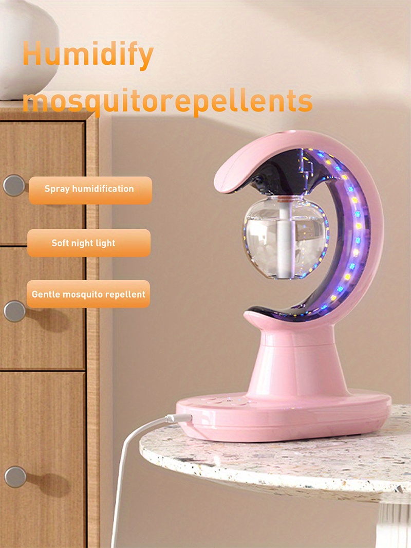 1pc air humidifier 3 in1 multifunctional mosquito repellent bedroom night light household mute living room bedroom spray air humidifier for living room classroom school bedroom office travel summer essential back to school supplies details 1