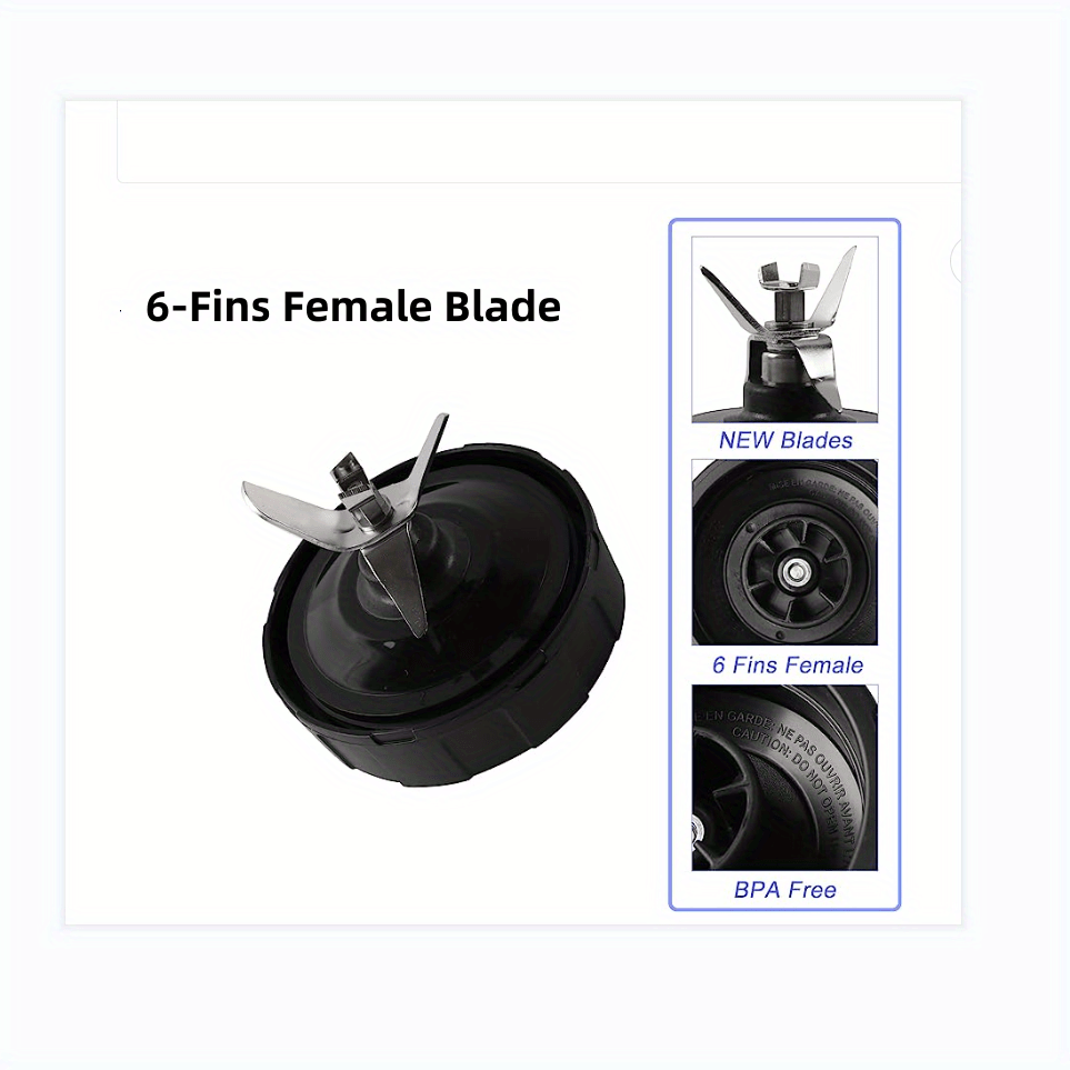 Blender Replacement Parts For Ninja, 24oz Cup 7 Fins Extractor Blade, For  Nutri Ninja Auto Iq Bn801