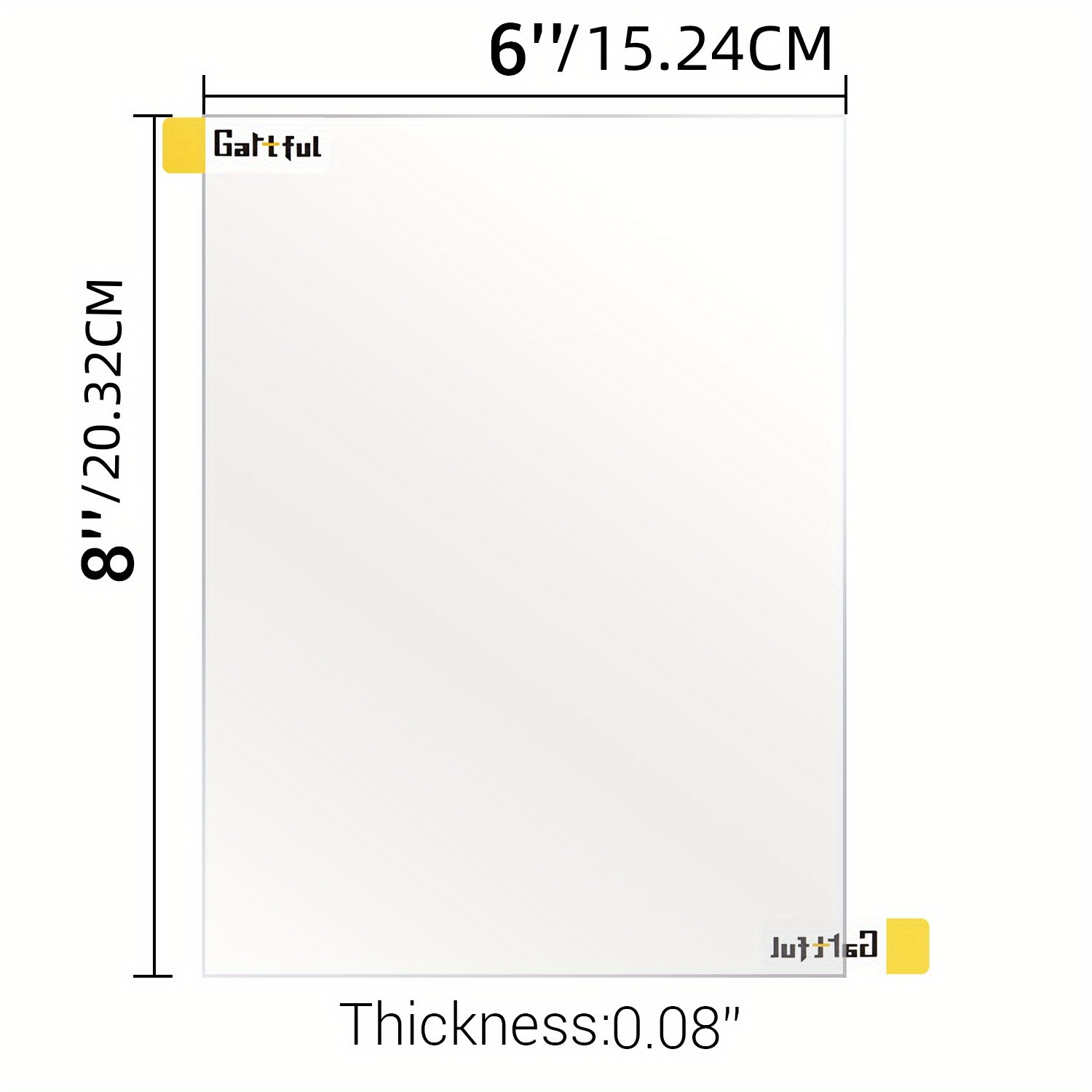 6pcs 8x10/6×8 Pouces Feuille De Acrylique 0.08/2mm - Temu France