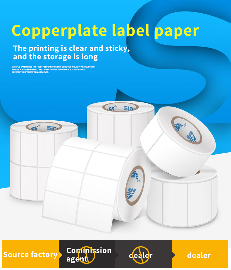 Copper Printing Paper Self adhesive Label Paper Heat - Temu
