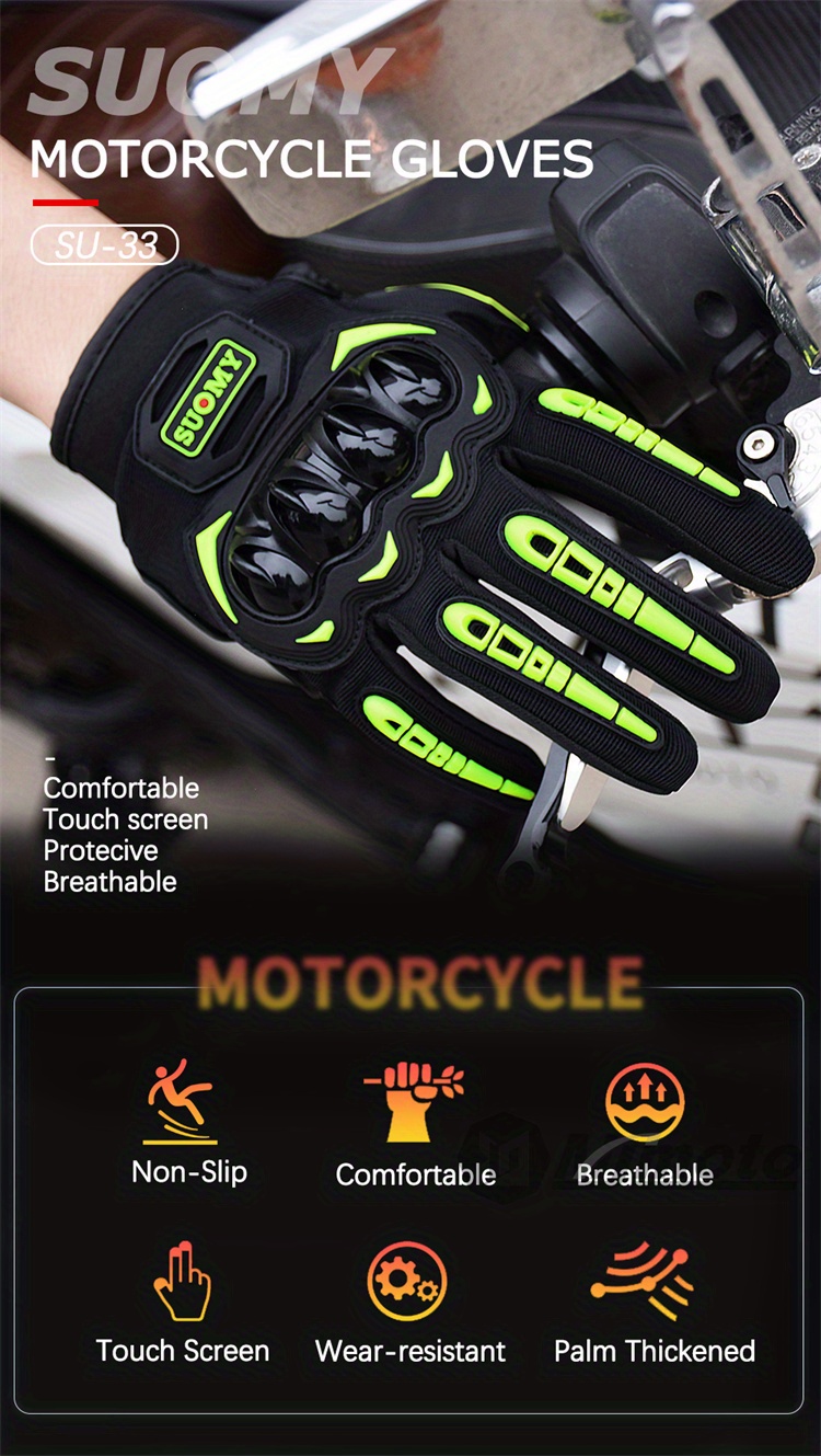 Summer Mesh Motorcycle Gloves Men Breathable Motocross Motorbike Moto Racing  Gloves Touch Screen Gloves - Automotive - Temu