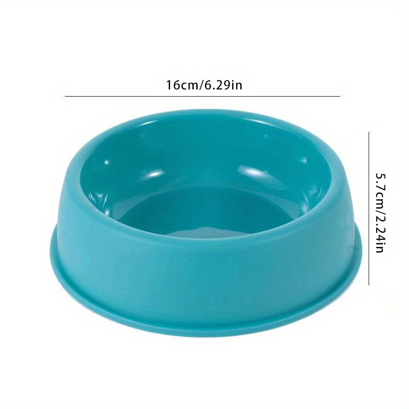 Plastic Paw Print Dog Bowl, Pet Dog Food Bowl Water Bowl, Anti-overturning  Dog Feeding And Drinking Basin - Temu