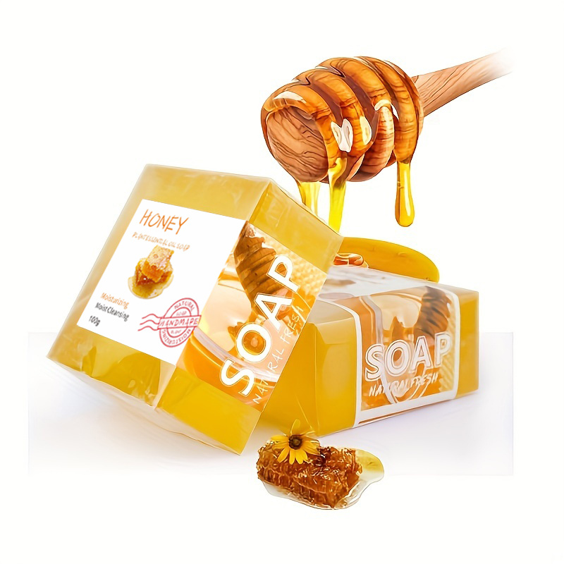 JABON DE MIEL HONEY SOAP (2 Pack) 100% Natural Hidrata, Suaviza & Protege  Piel