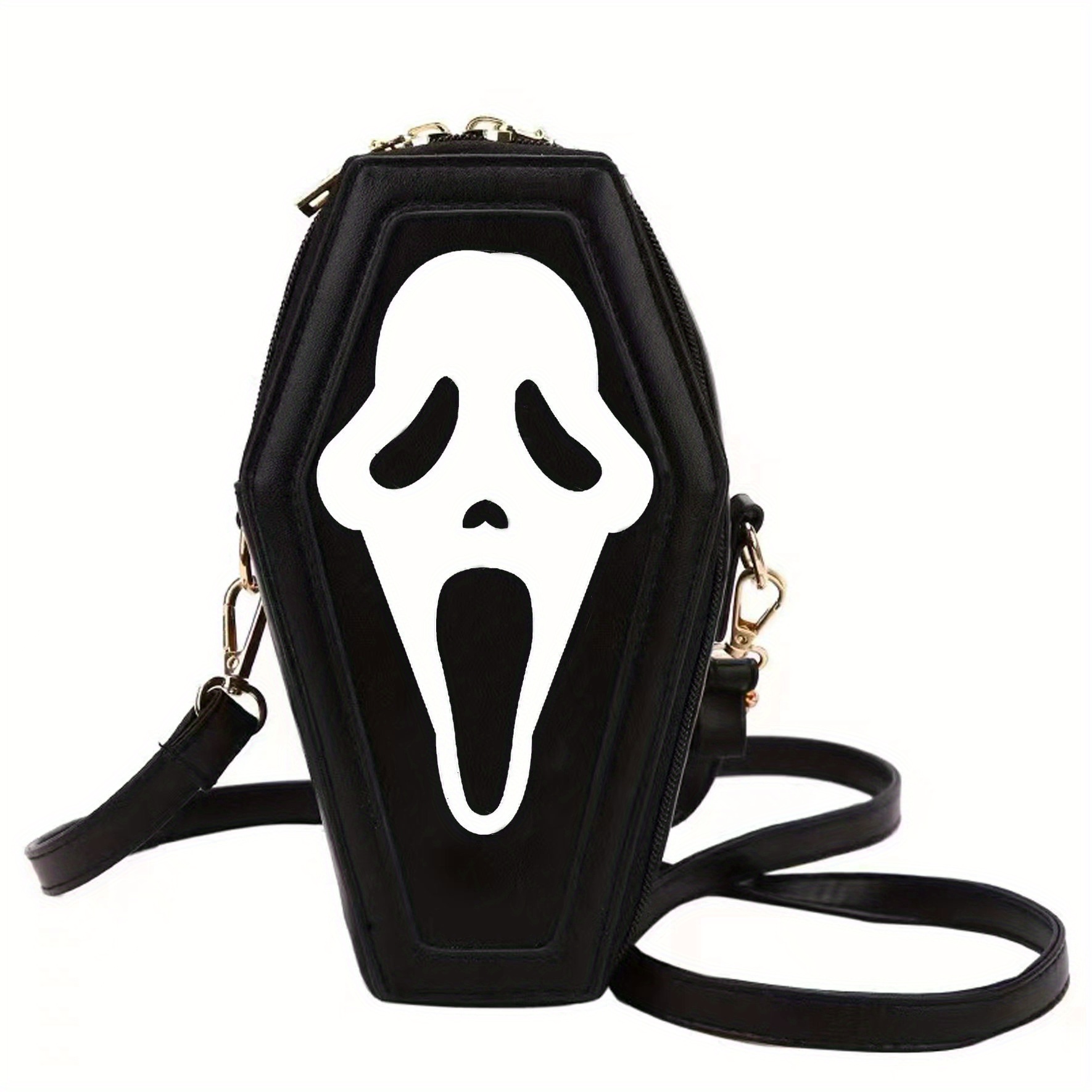 Gothic Skull Crossbody Bag, Dark Novelty Shoulder Bag, Halloween Horror  Handbag & Purse For Women - Temu