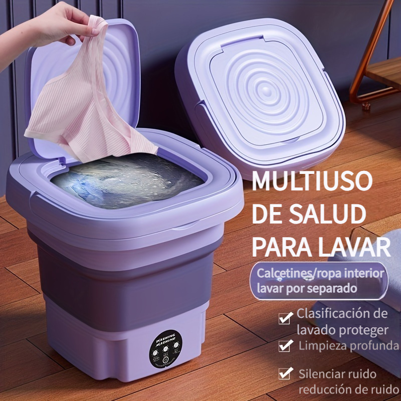 lanza una lavadora portátil para limpiar toda tu ropa aunque vayas  de viaje o a