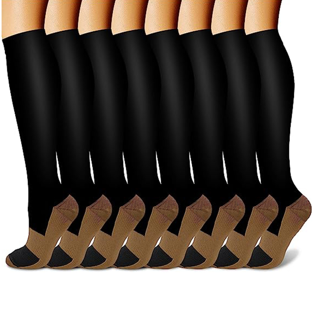 Copper Compression Socks Women Men Circulation 15 20 Mmhg - Temu Canada