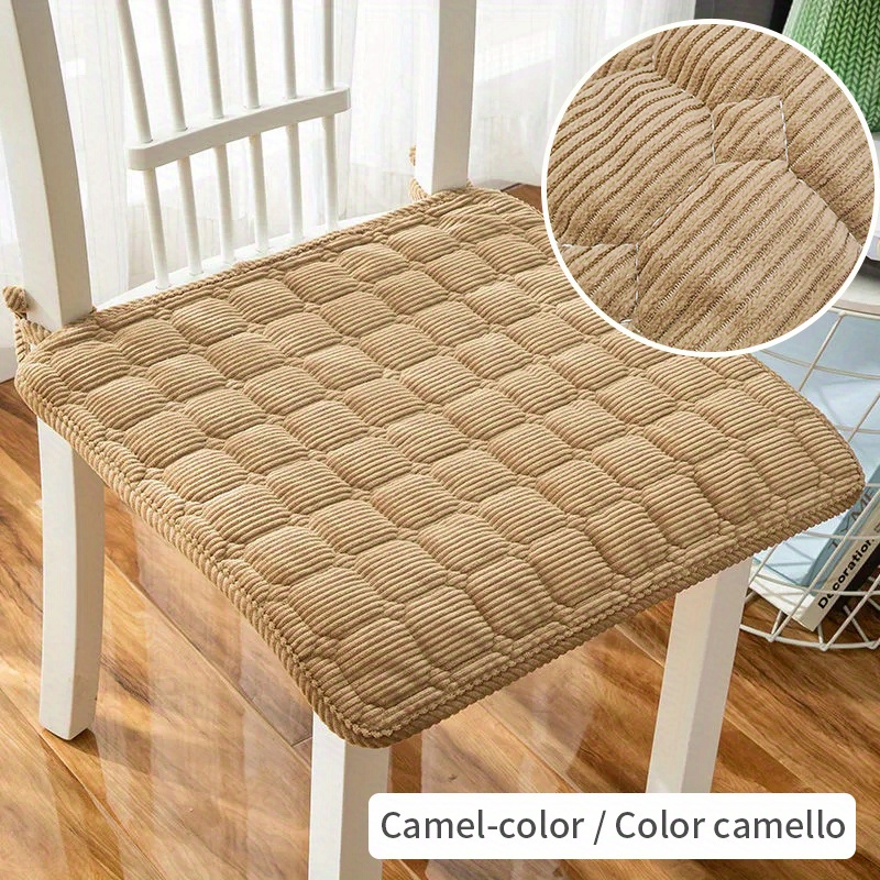 Colorful Corduroy Chair Cushion Soft Comfortable Square Seat - Temu