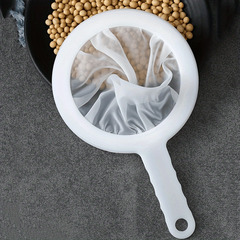 Colador de malla de nailon ultrafino I cuchara de filtro de plástico para  leche de soja, café, leche, yogur, jugo, kéfir de cocina (juego de 3-100 +  – Yaxa Store