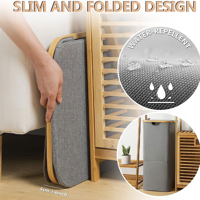 Organize Your Laundry With This Large Bamboo Laundry Basket Temu