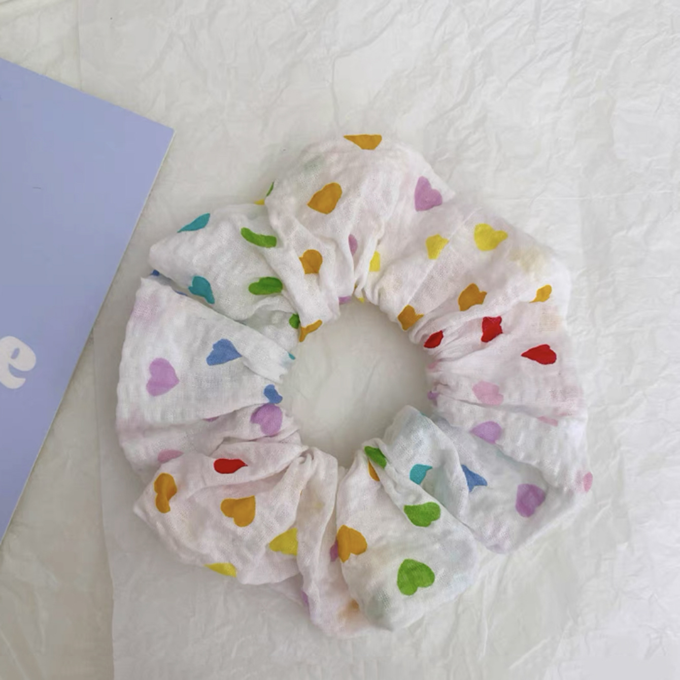 Versatile Sweet Cute Colorful Love Pattern Hair Rope Hair - Temu Australia