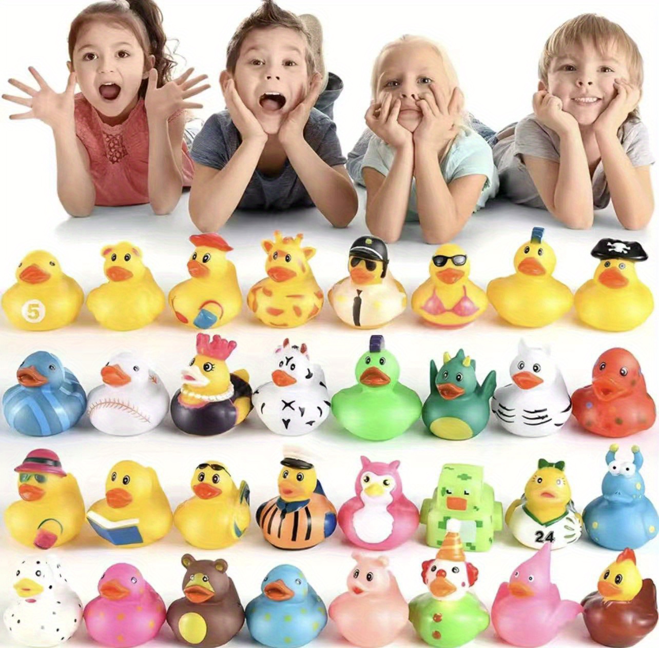 Rubber Ducks Toy Set Colorful Perfect Kids Toddlers Bath - Temu Australia