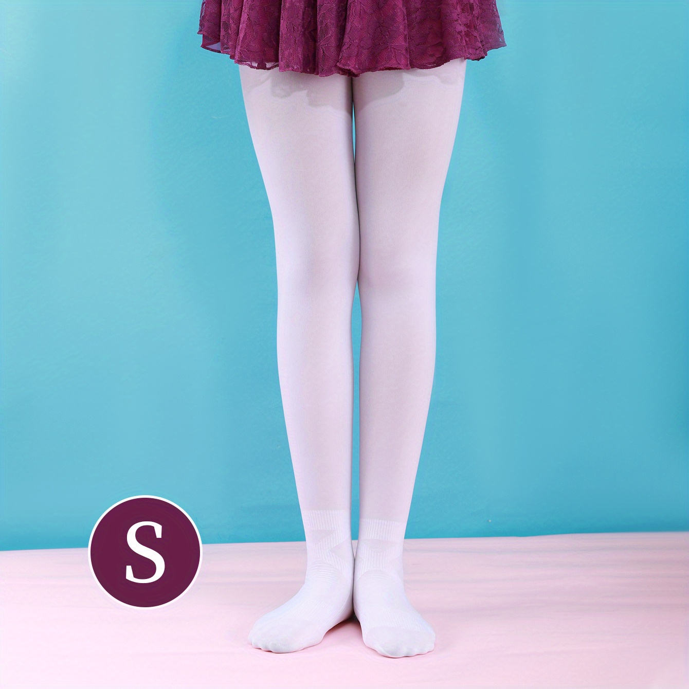 Non slip Thin Pantyhose Seasons Wearable Ballet White Base - Temu