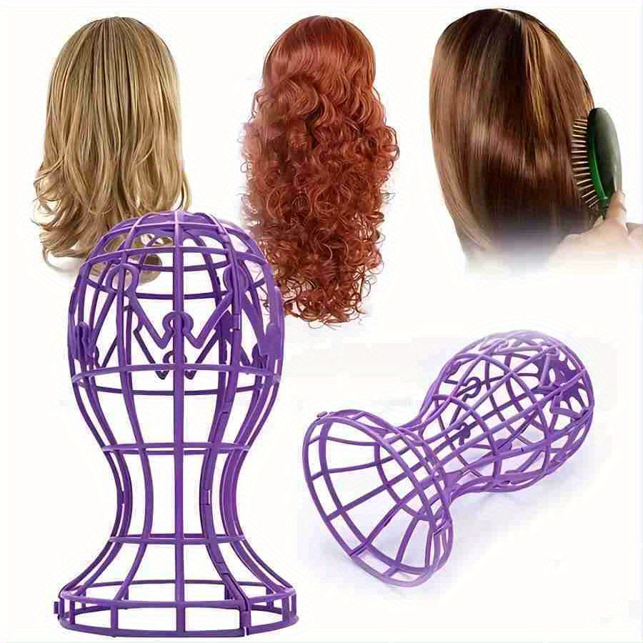 Wig Headgear Holder,wig Head Mold Stand, Portable Wig Head Stand Holder  Hair Styling Display Beauty Accessories Natural Wig For Women Girls