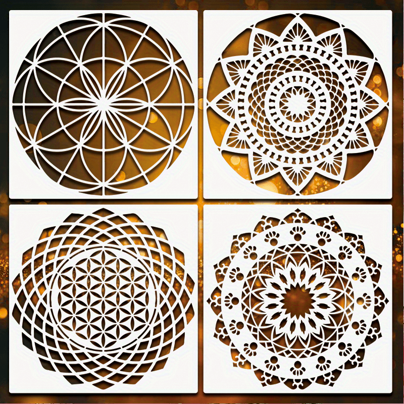 CrafTreat Large Mandala wall Stencils for Painting, Reusable Mandala  Pattern Stencils For Walls 23x23 Inches Online — Craftreat
