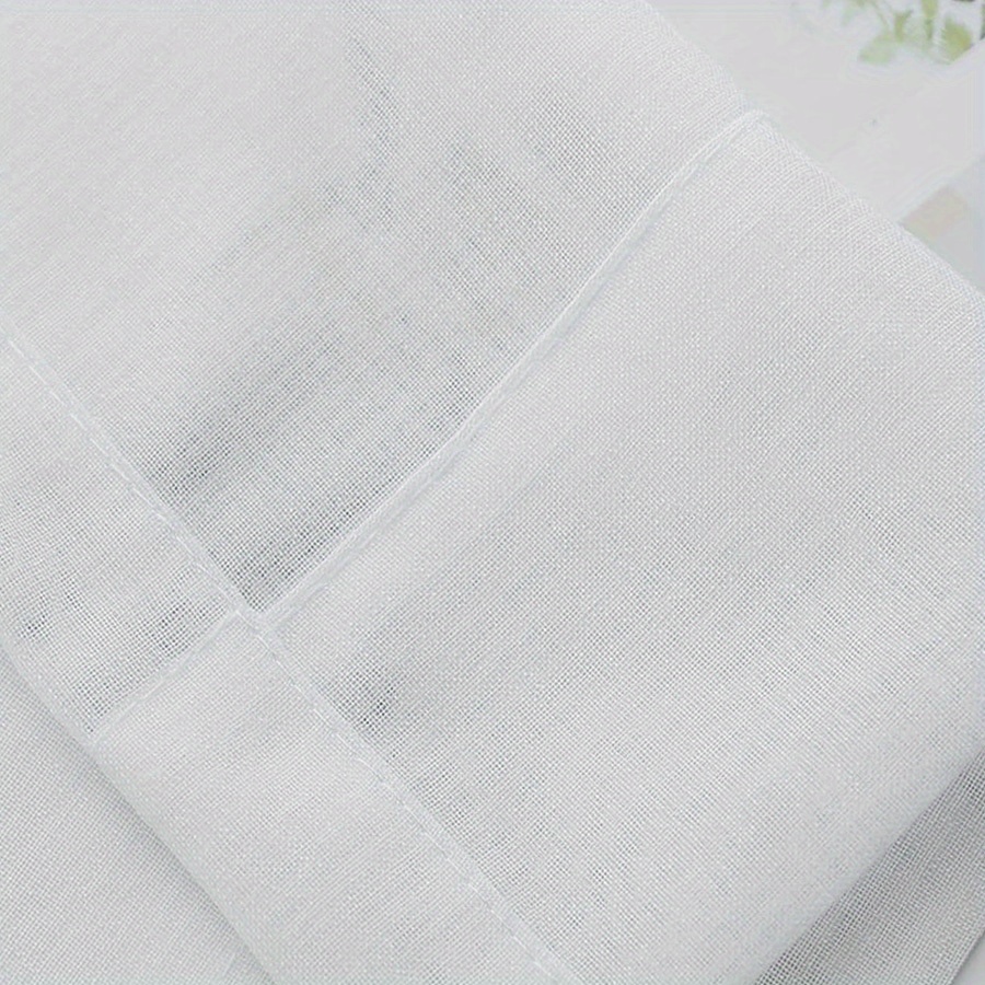 TEMU 1pc Balcony Bedroom Sheer Curtain, Feel Solid Color Breathable Dust-proof Sheer