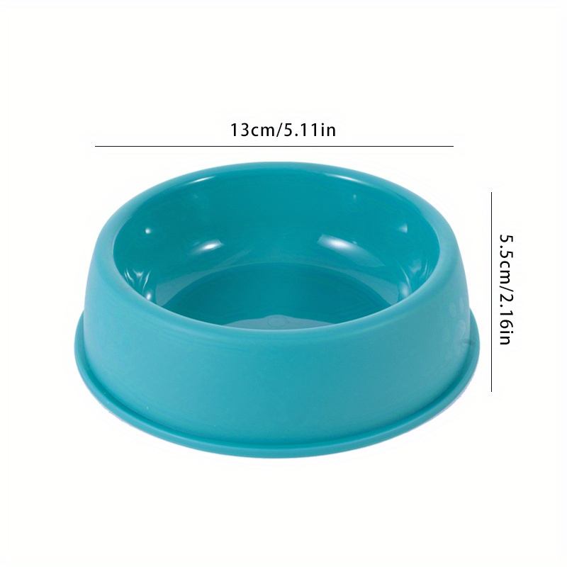 Plastic dog bowls hot sale with paw prints