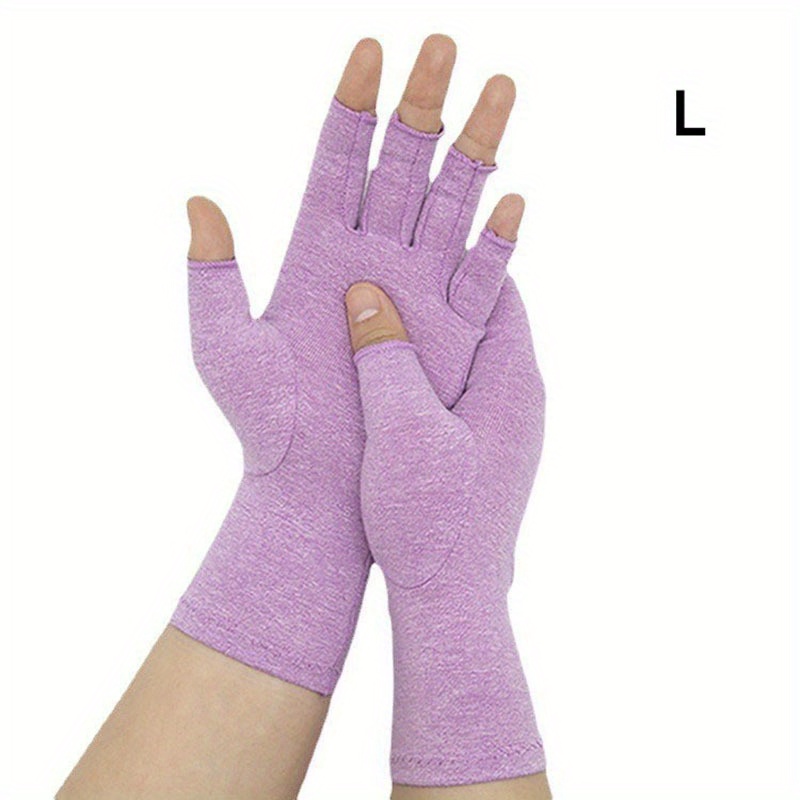 Half Finger Gloves Colorful Fitness Pressure Gloves Joint - Temu