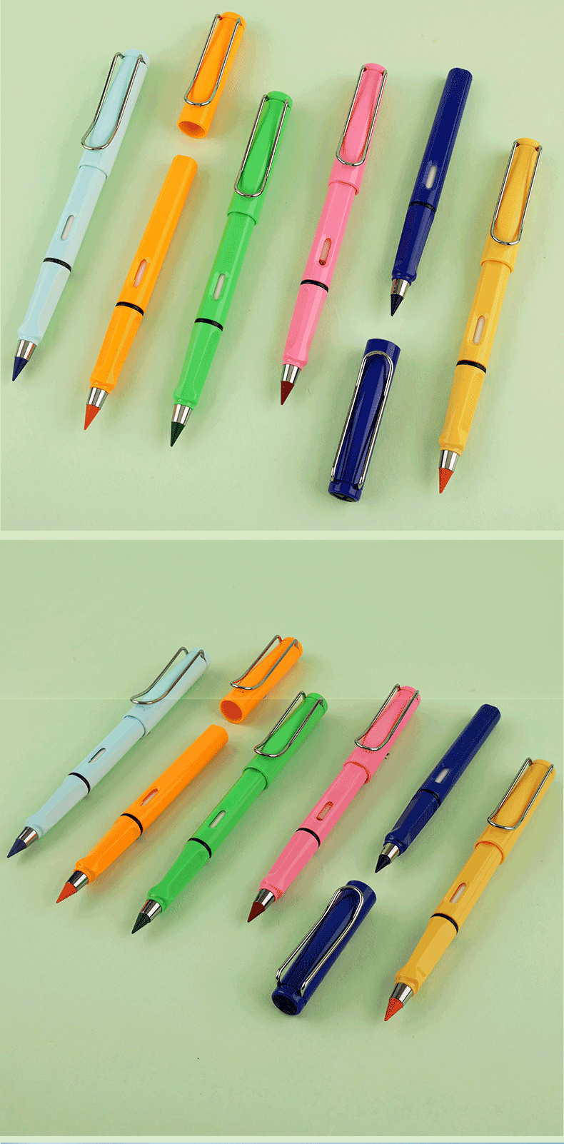 4 Stück Aufblasbare Riesen-Bleistifte - 70cm Party-Deko Für Schule & Kinder