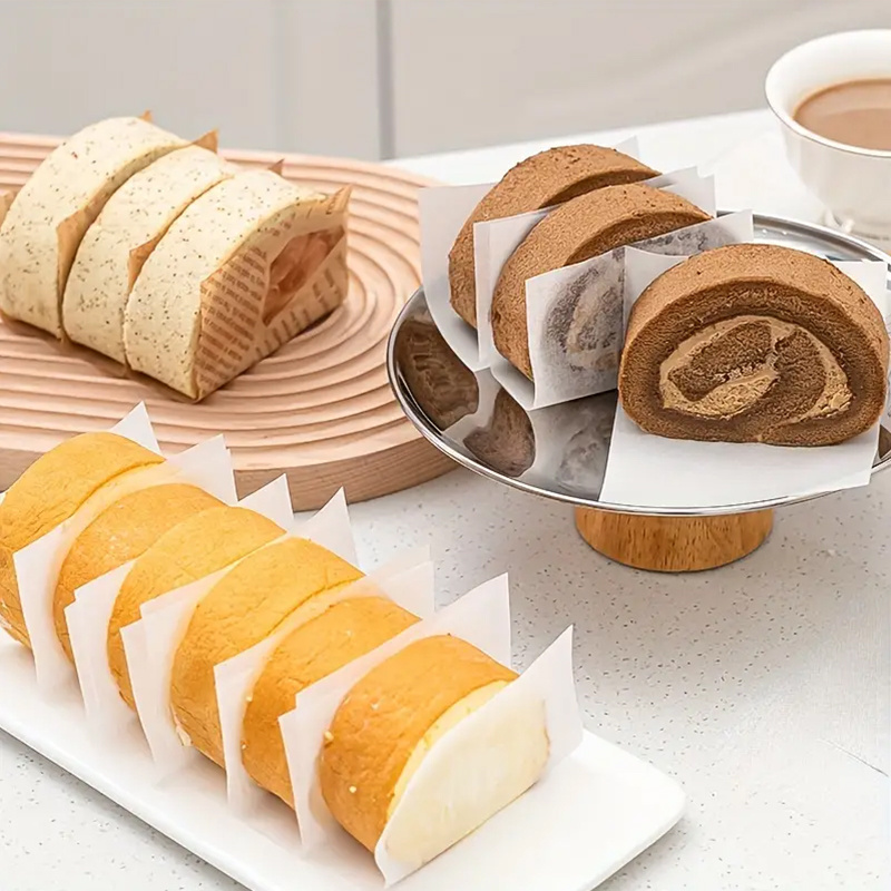 Greaseproof paper rolls and sheets for kitchen, household, catering use