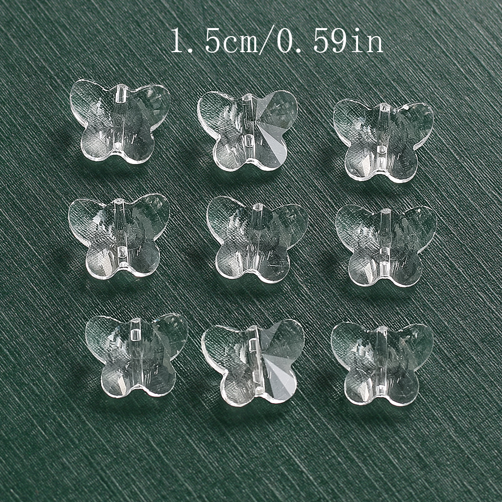 Transparent Clear Lovely Butterfly Through Holes Flatback - Temu