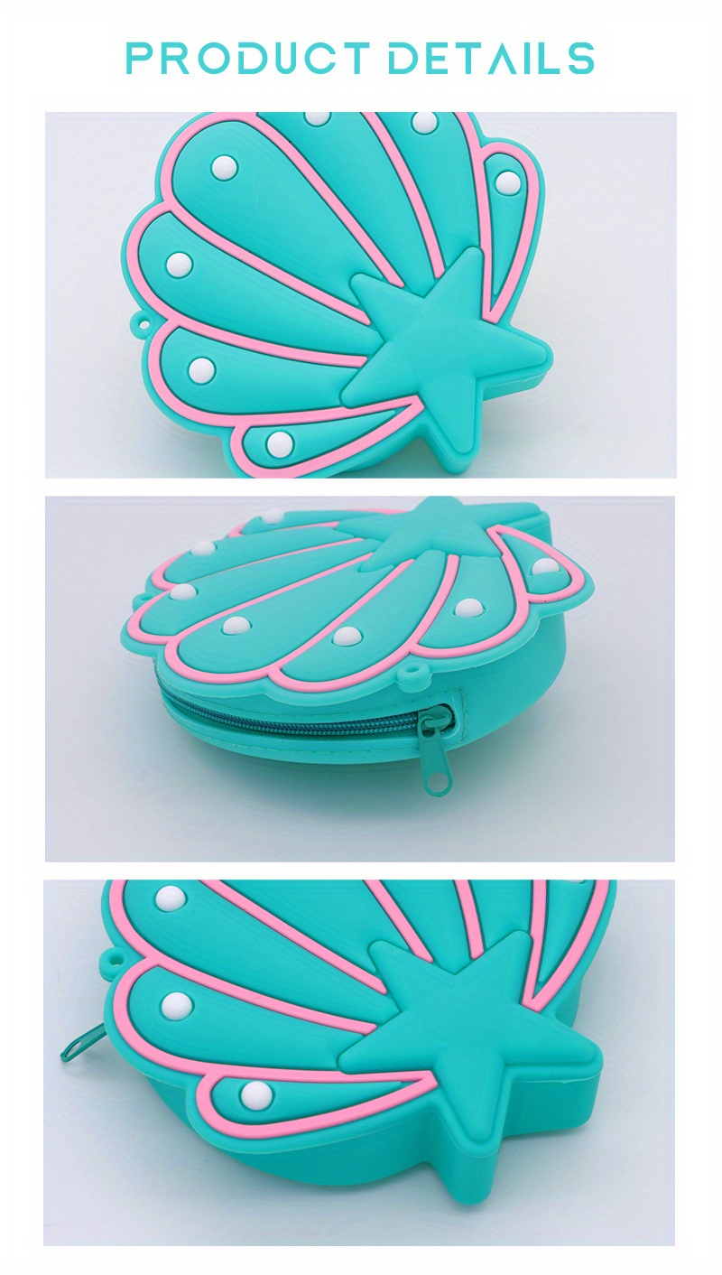 Seashell Silicone Shoulder Crossbody Bag Coin Purse Push Pop Temu