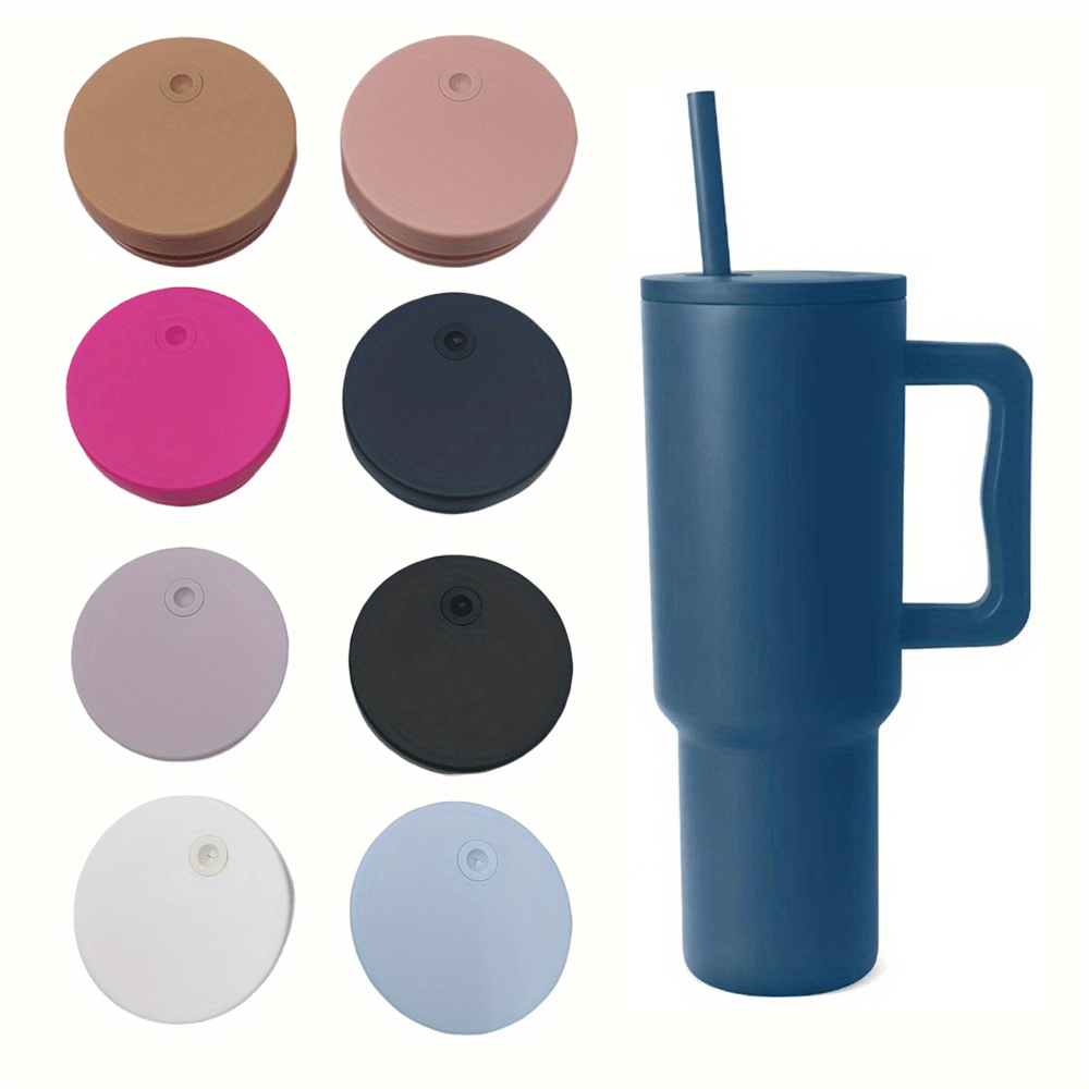 Solid Color Straw Lid Replacement With 2 Straw And 1 Brush, For Rambler  Water Bottle, Cup, Cup Accessories - Temu