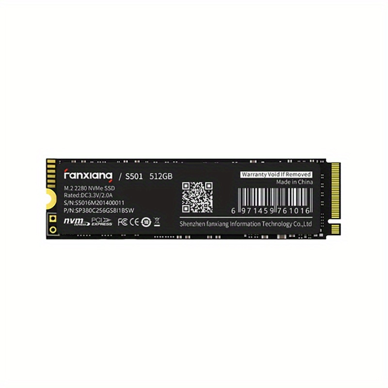 Fanxiang S501 2150mb/s 読み取り速度 Nvme Ssd Pcie Gen3x4 M.2 2280