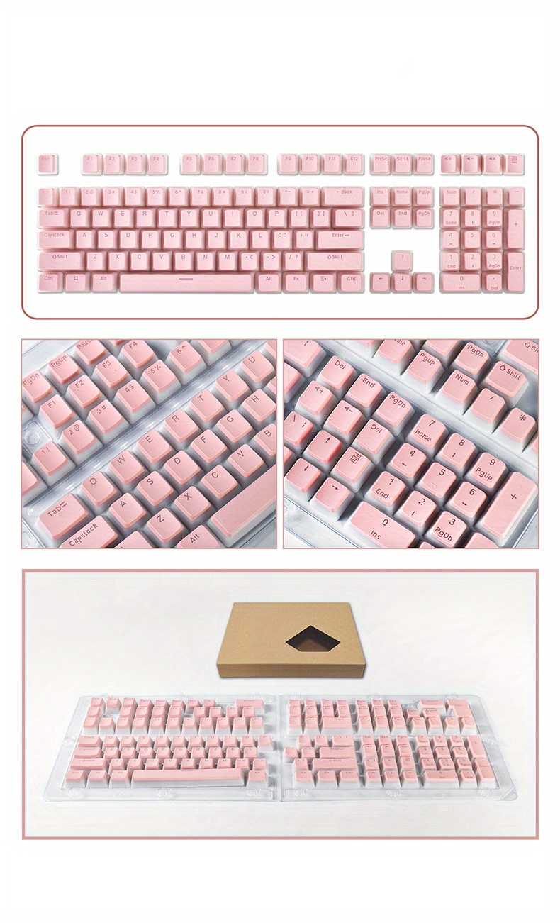 Pudding Rgb Translucent Pbt Keycaps 129 Keys Oem Profile - Temu