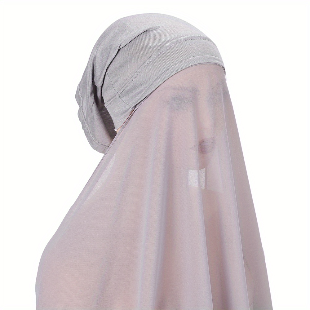 Chiffon Scarf Head Hijab Wrap Solid Shawls For Women