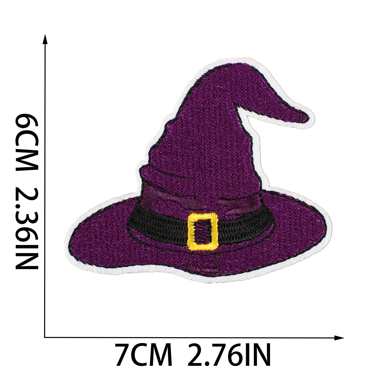 Spider Web Witch Hat Chenille Embroidered Patch Black Edge - Temu