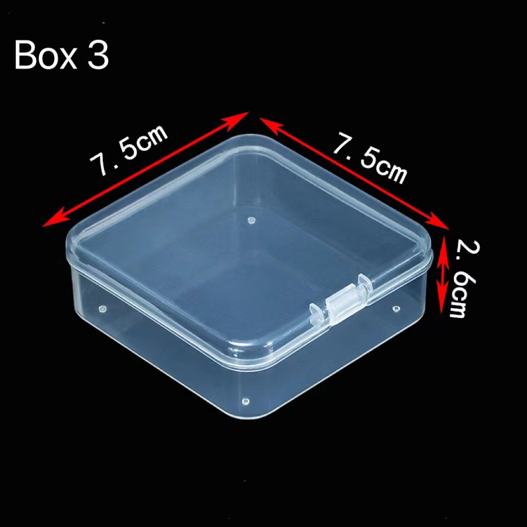 Square Pp Plastic Transparent Jewelry Storage Box Hardware - Temu Canada