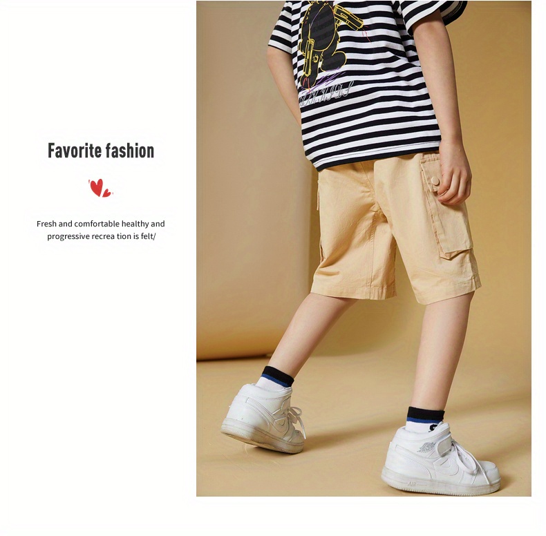 Trendsetting six pockets short pants For Leisure And Fashion 