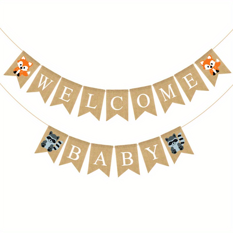 1pc/3pcs WELCOME BABY Striscione Bandiere Striscione Motivo - Temu Italy