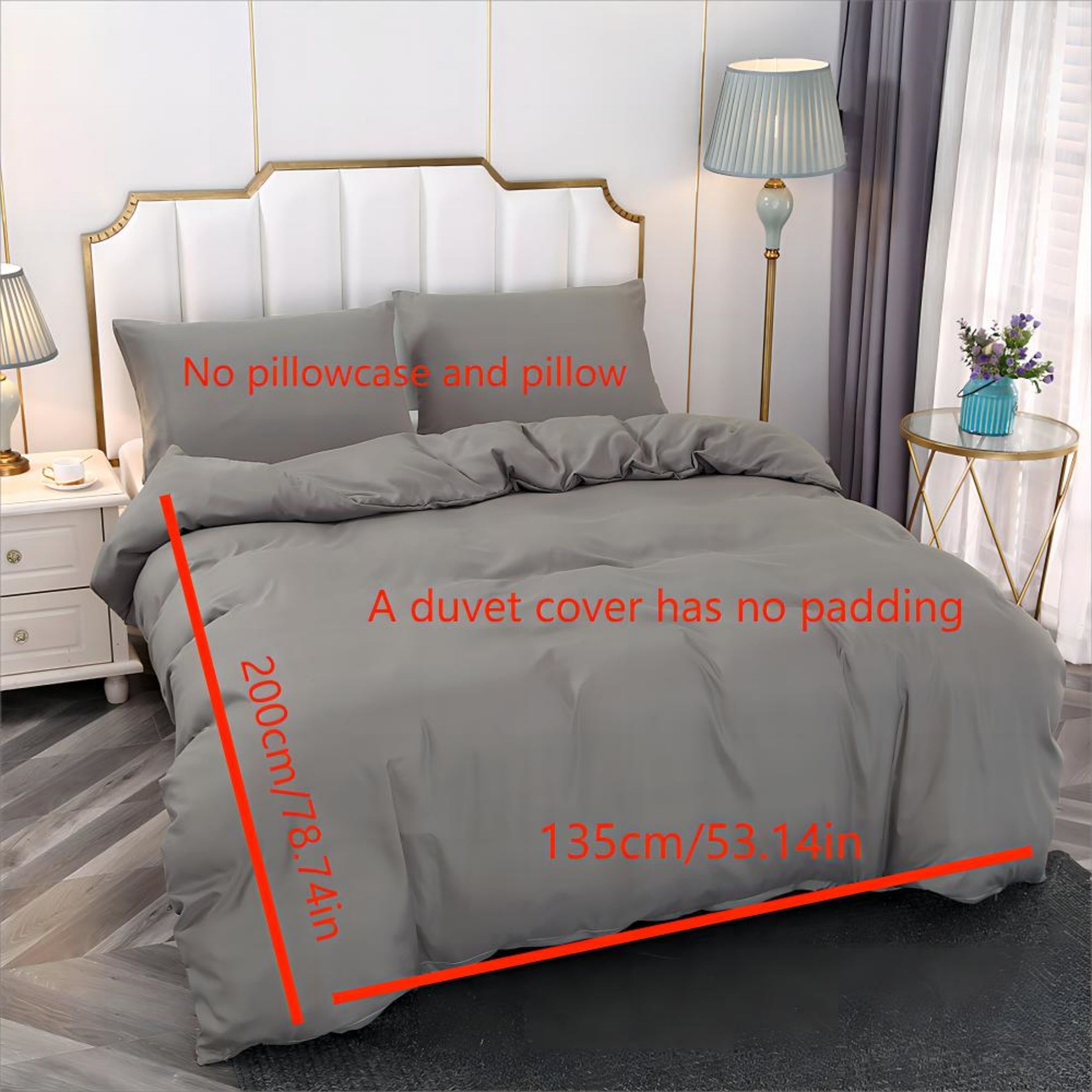 Polyester Duvet Cover Solid Bedding Soft & Comfortable Bedroom Guest Room Dorm