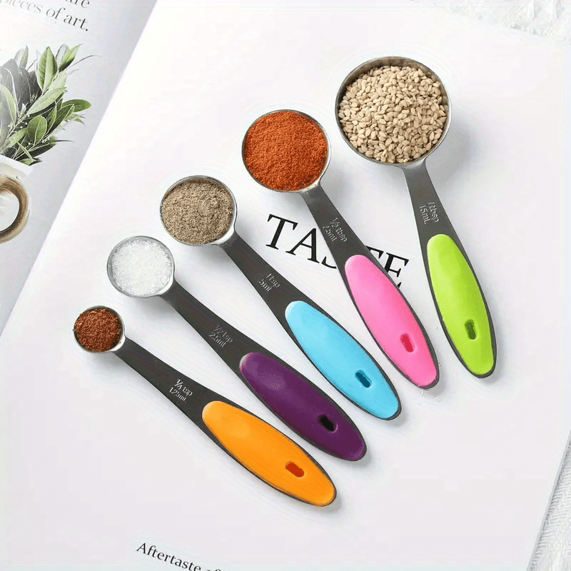 Measuring Cup and Magnetic Measuring Spoons Set, 5 Stainless Steel