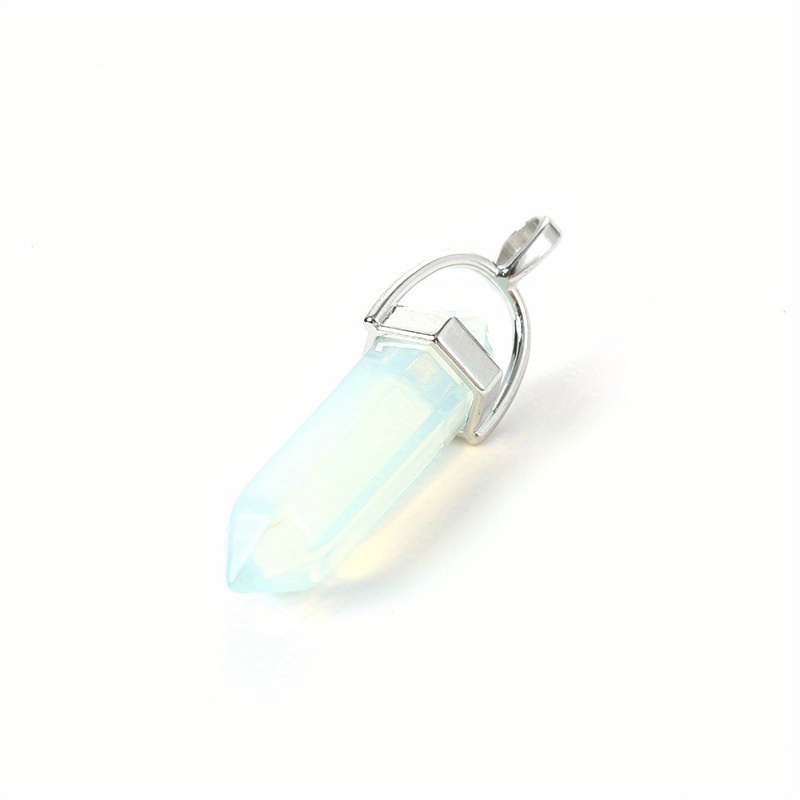 Double Pointed Hexagonal Column Pendant for Necklace