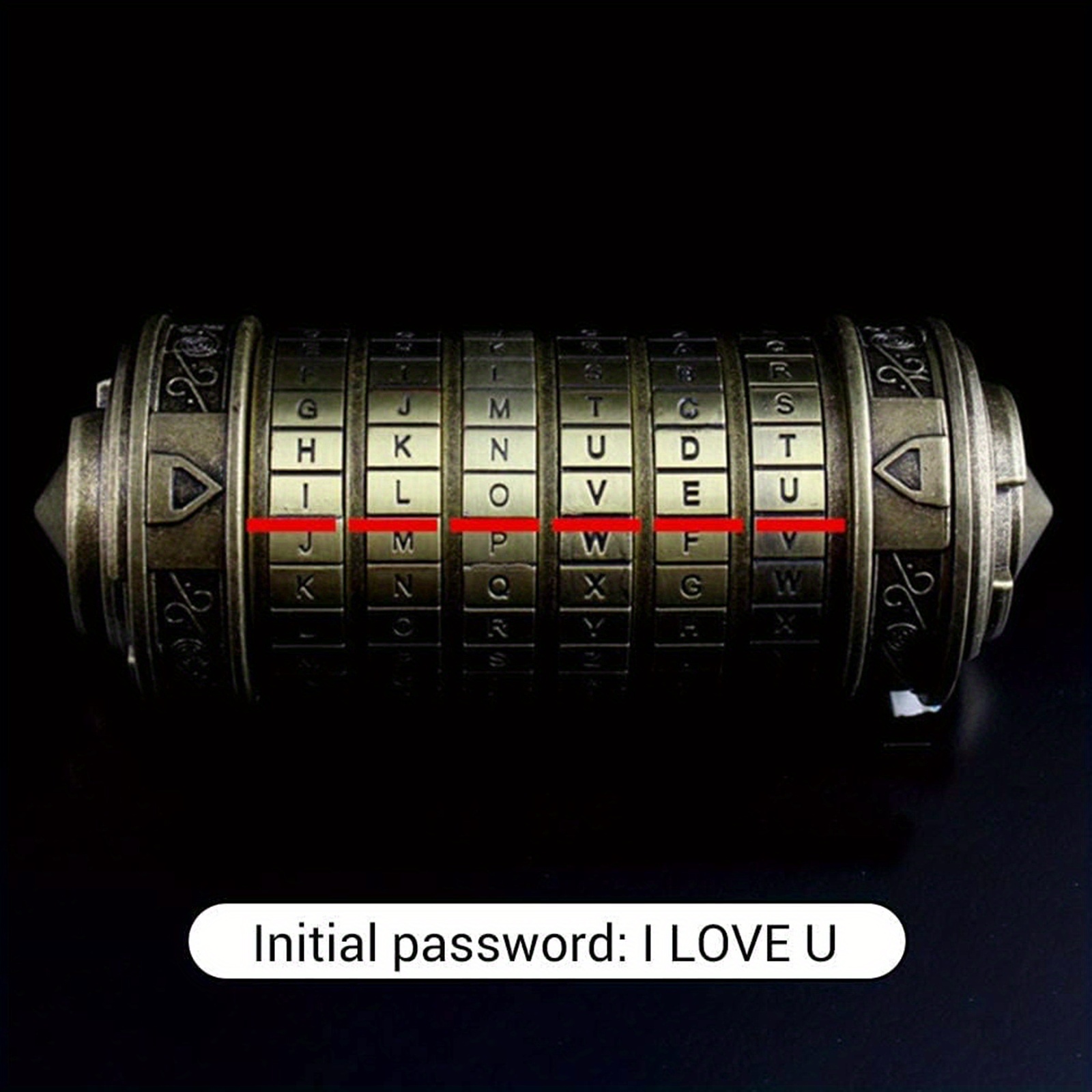 1pc vintage cylinder gift box with password lock secure storage for wedding rings retro storage box precision and stylish creative storage box for valentines day birthday present halloween thanksgiving christmas new year gift valentines day wedding decor details 1