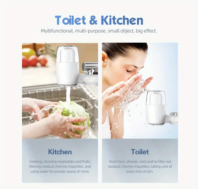 1pc household faucet water purifier ceramic filter core water purifier tap 5 layer filtration water filter for kitchen toilet cleanable filter element reusable faucet water filters dispenser kitchen accessories bathroom accessories faucet accessories details 4