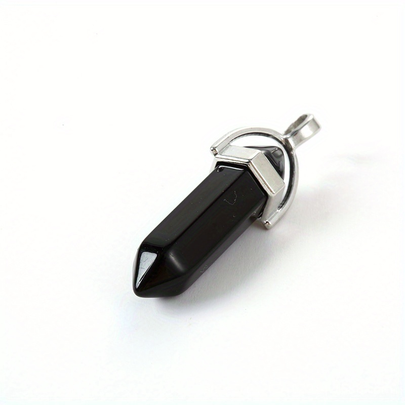 Double Pointed Hexagonal Column Pendant for Necklace