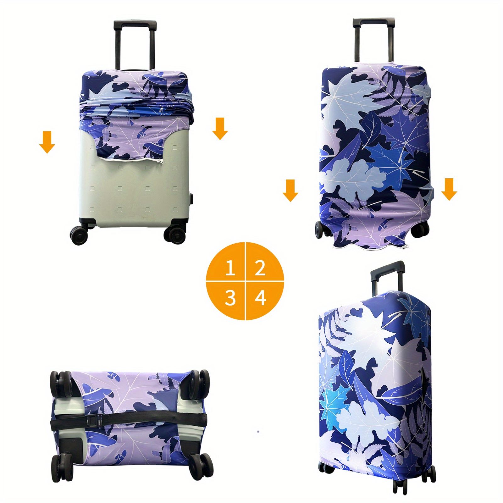 Elastic Travel Suitcase Protector, Protective Washable Thickened Luggage  Cover, Baggage Protector Suitable For - Temu