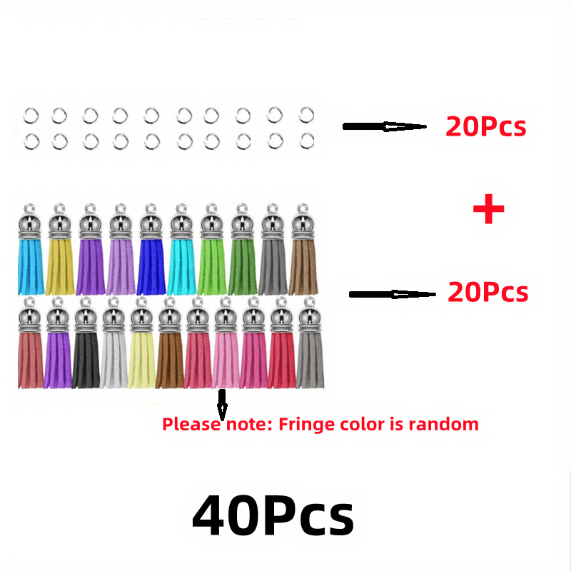 20/40/60pcs Tassel Key Chain Additions Multi-functional Multi-scene Chain Backpack And Other Decorative Additions