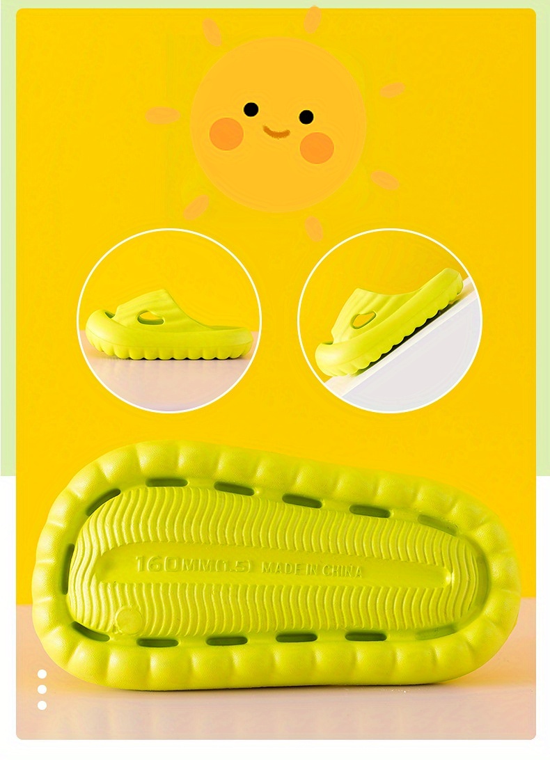 Boys Girls Lightweight Non-Slip Open Toe Slides For Infant Toddlers, Summer