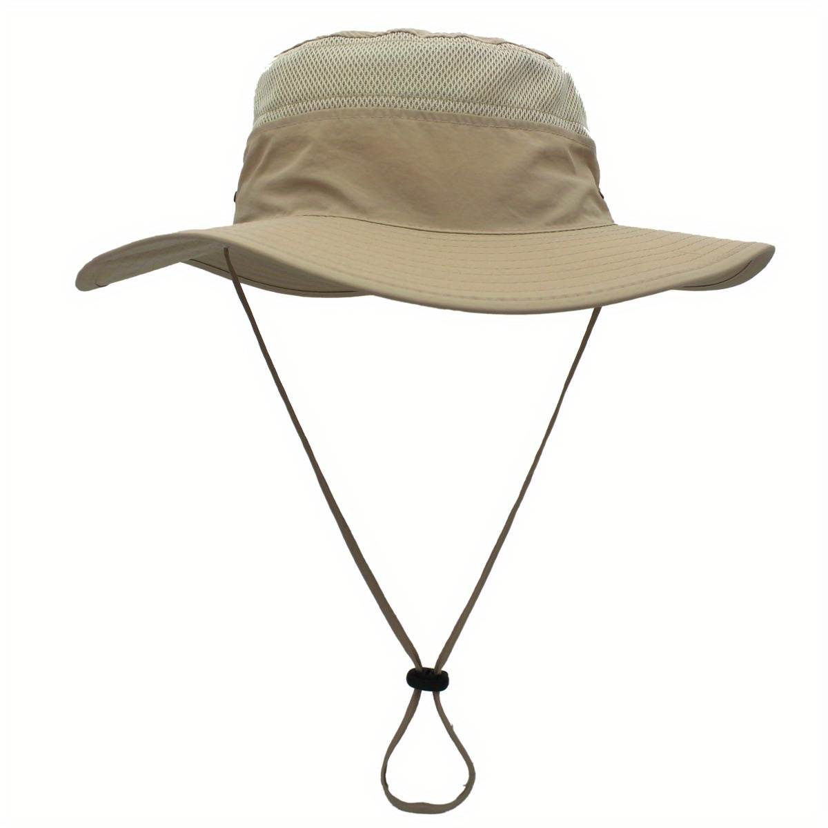 Yirtree Home Men's Sun Hat UPF 50+ Wide Brim Bucket Hat Mesh Fishing Hat 
