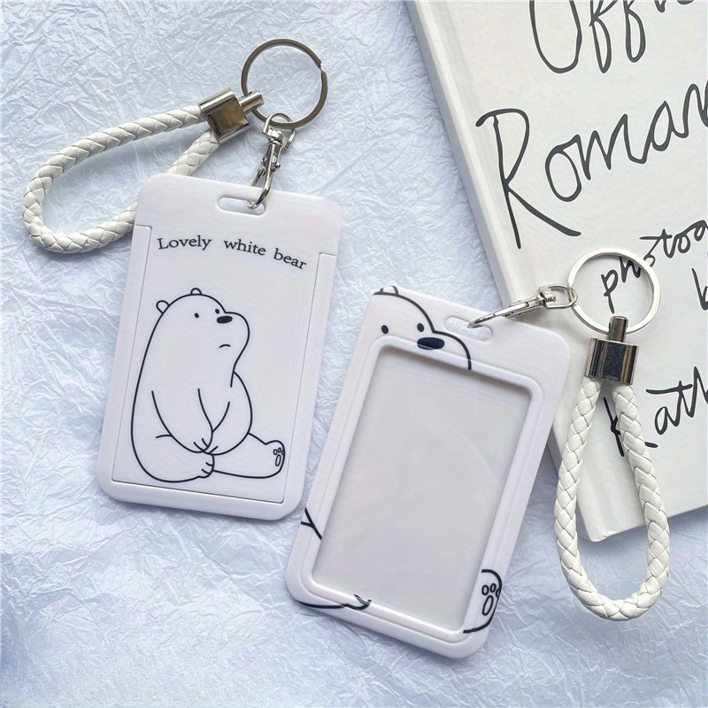 Image of Bus Card Protective Sleeve Student Lunch Card Campus Exhibition Door Document Factory Brand Door Card Sleeve Keychain