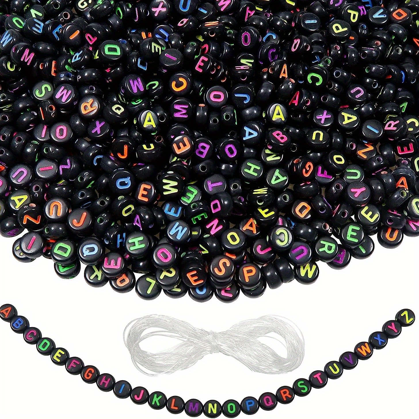 Perles pour enfant,2000 Pièces Bracelet Perle pour Fabrication de