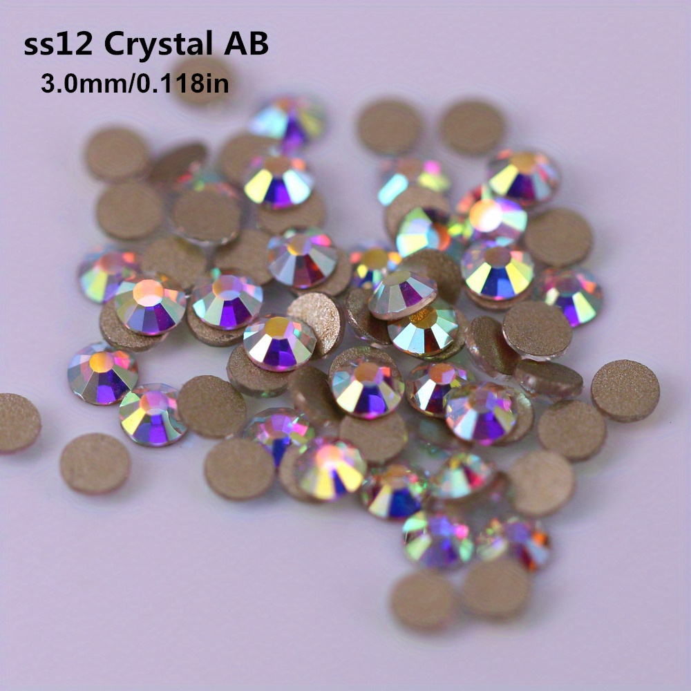 1440pcs Non Hotfix Mixed size crystal ab silver gold FlatBack