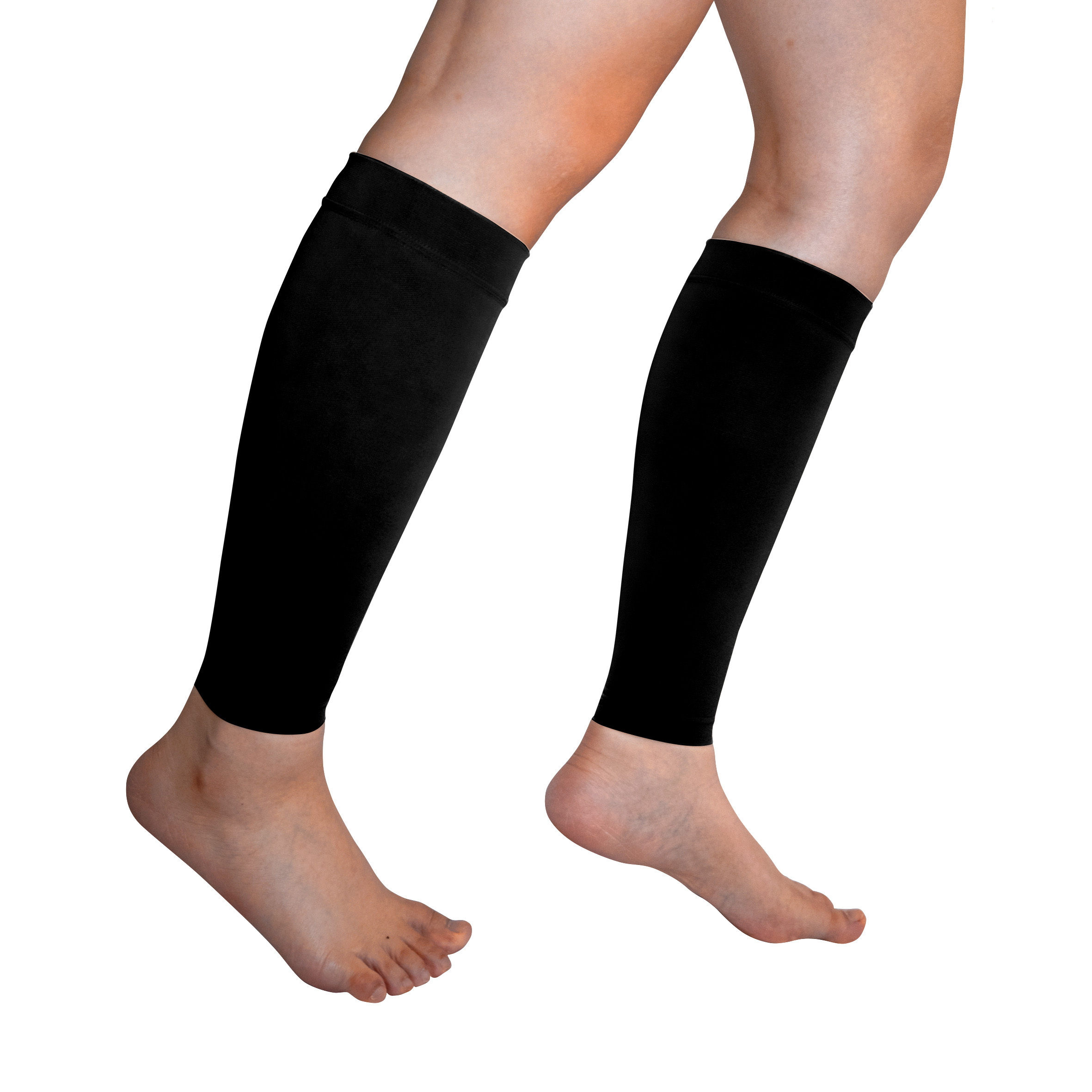 Calf Compression Sleeves for Men and Women - (1 Pair) Footless Compression  Socks Support for Varicose Vein, Nursing, Pregnancy, Running - PhysFlex Leg  Sleeve Brace for Shin Splints, Pain Relief and 