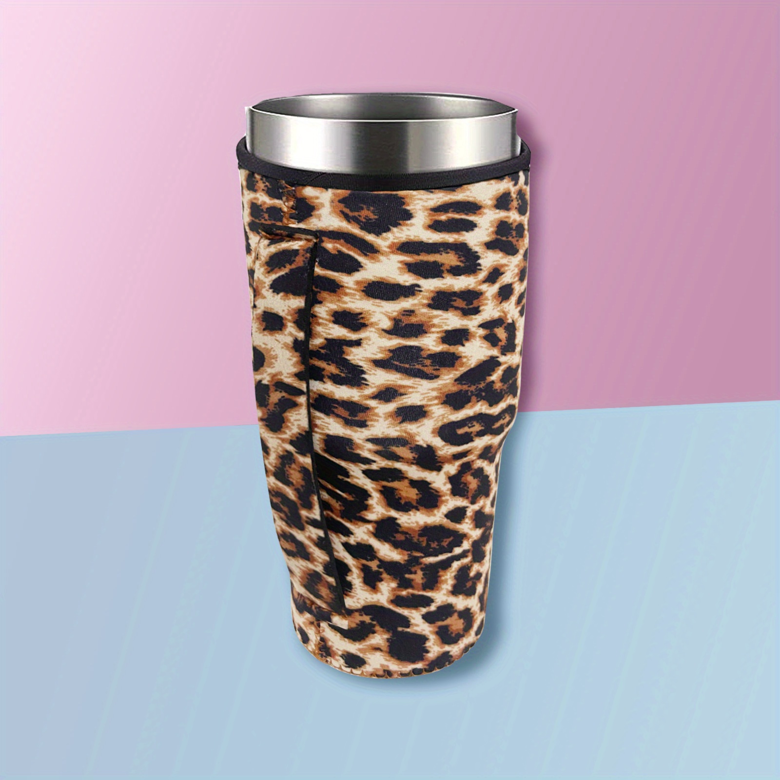 GoCuff Reusable Iced Coffee Cup Insulator Sleeve with Handle for Bever –  Spotted Moon
