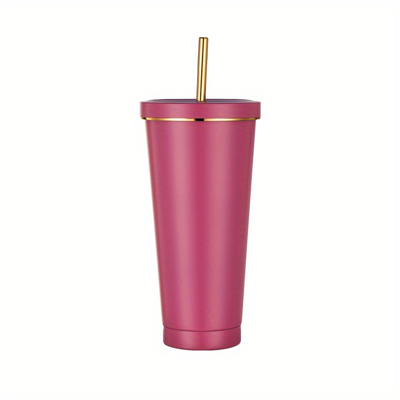 Portable Reusable PP Straw Cup Water Bottle Cup with straw