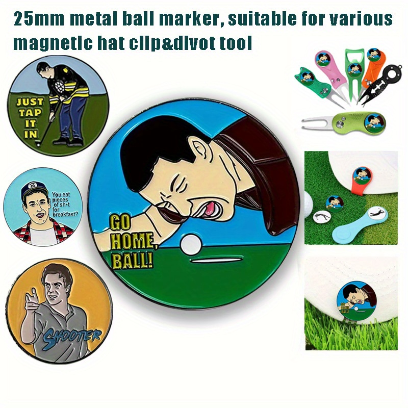 Funny Golf Ball Marker With Magnetic Hat Clip A Perfect Golf - Temu